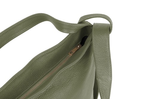 Torba Plecak Damska Skórzana Vera Pelle Oliwka (2).jpg