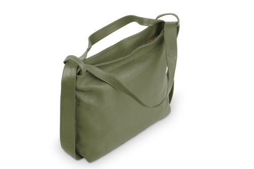 Torba Plecak Damska Skórzana Vera Pelle Oliwka (3).jpg