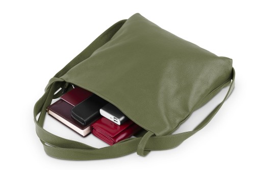 Torba Plecak Damska Skórzana Vera Pelle Oliwka (5).jpg