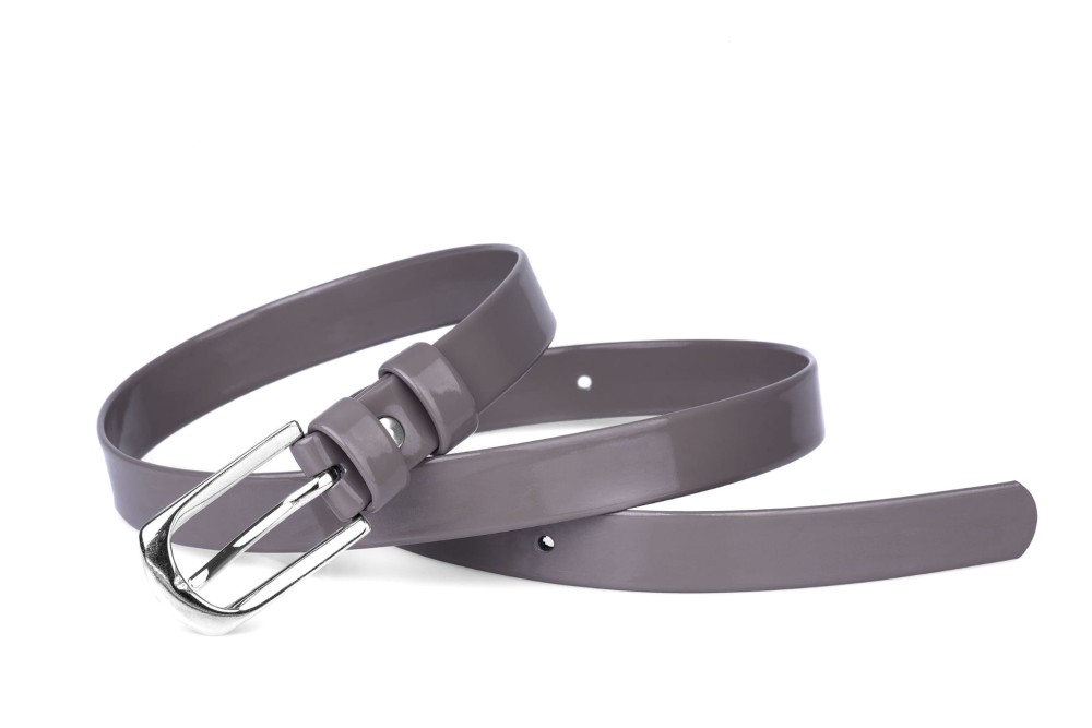 Pasek damski klasyczny taupe lakier (1).jpg