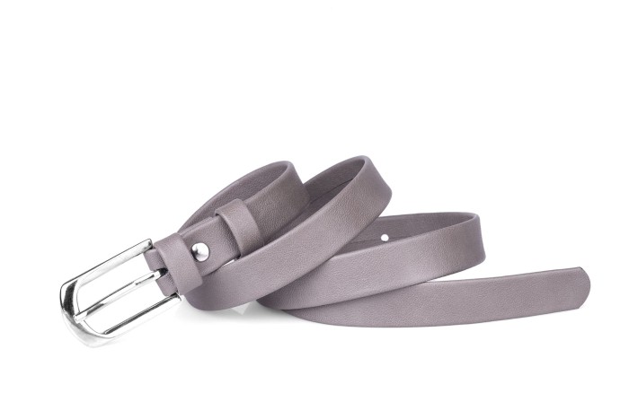 Pasek damski klasyczny taupe mat 2 cm