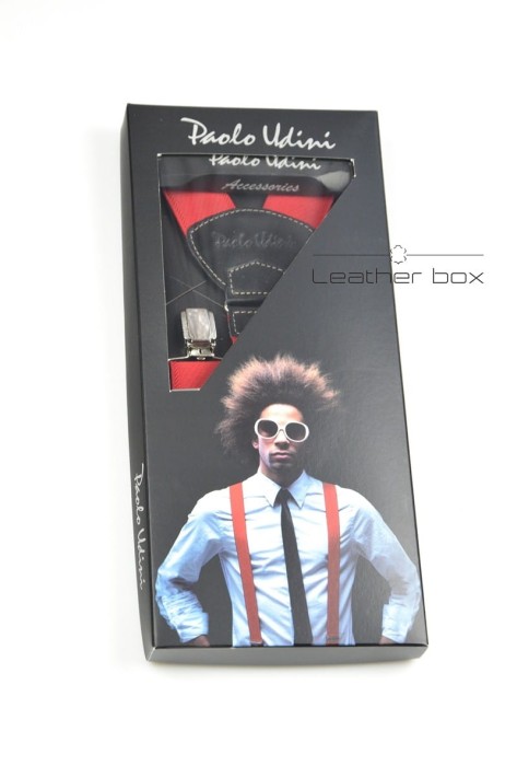 Szelki męskie Paolo Udini CZERWONY