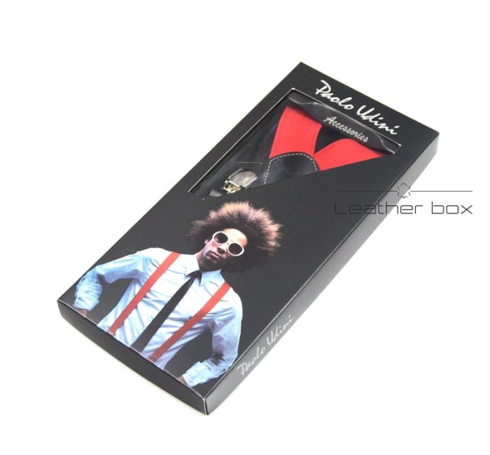 Szelki męskie Paolo Udini CZERWONY