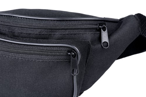 nerka, saszetka na biodro, czarna