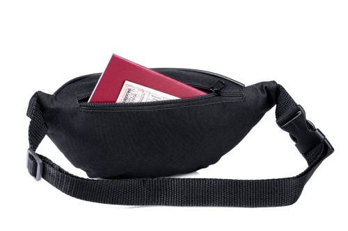 nerka, saszetka na biodro, czarna