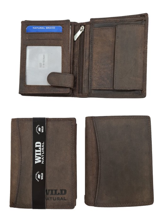 Portfel męski Skórzany Wild Natural 507 Dr.Br RFID