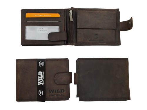 Portfel męski Skórzany Wild Natural 505X Dr.Br RFID