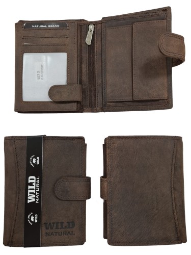 Portfel męski Skórzany Wild Natural 507X Dr.Br RFID 