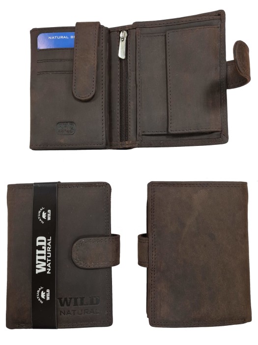 Portfel męski Skórzany Wild Natural 706X Dr.Br RFID