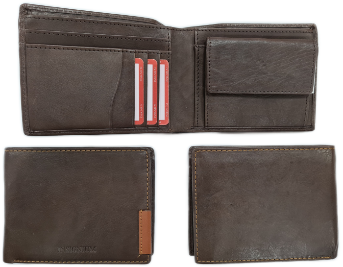 Portfel męski INSIGNIUM IP-120 BRĄZ