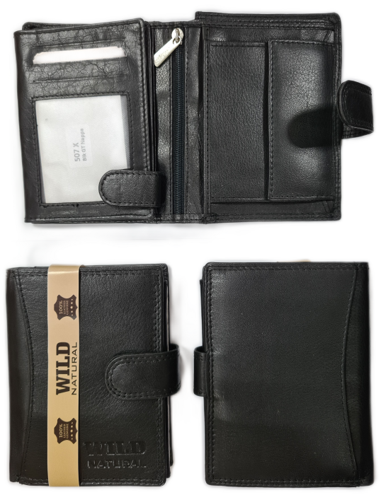 Portfel męski Skórzany Wild Natural 507X Black