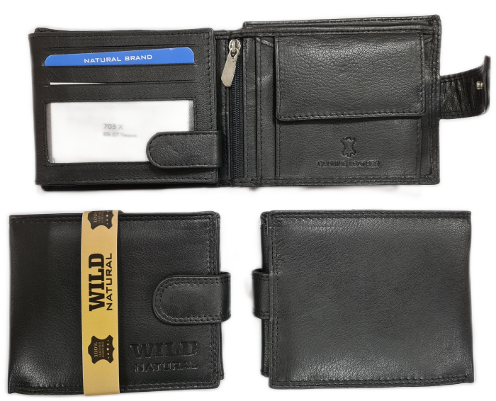 Portfel męski Skórzany Wild Natural 703X 