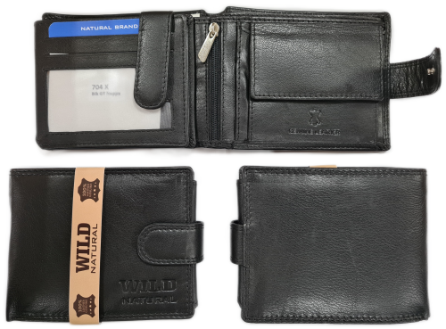 Portfel męski Skórzany Wild Natural 704X