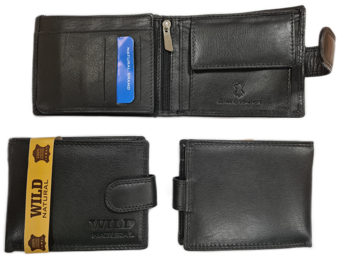 Portfel męski Skórzany Wild Natural 705X