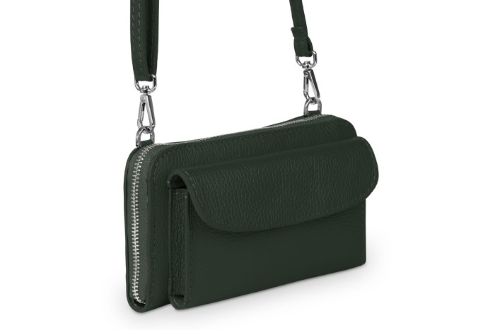 Torebka na telefon Skórzana na ramię Butelkowa