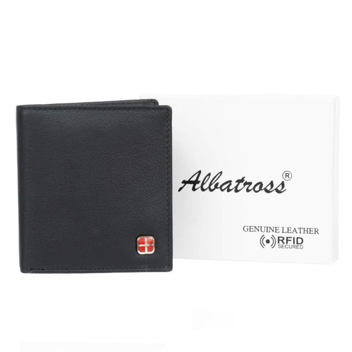 Portfel Męski Skórzany Albatross Cruz Czarny