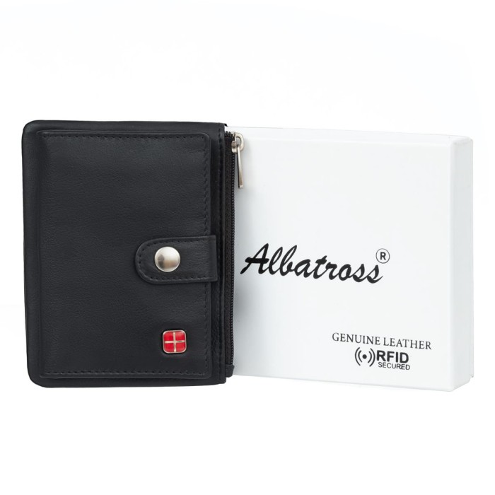 Portfel Męski Skórzany Albatross Cruz Czarny