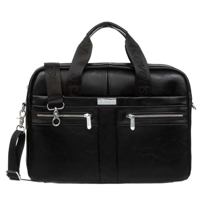 Torba Skórzana Reverse na Laptop 15.6 Czarna