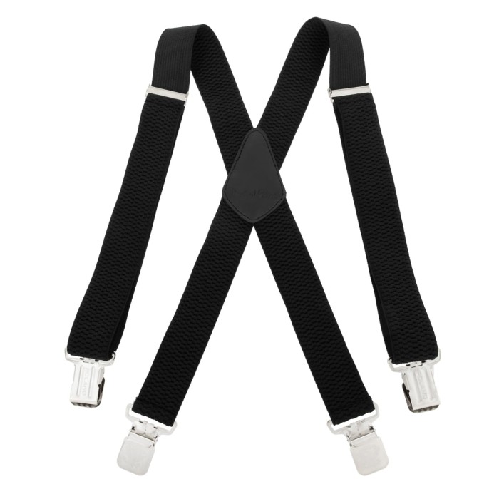 Szerokie Szelki 4 cm Topgal X Czarne PACZKA