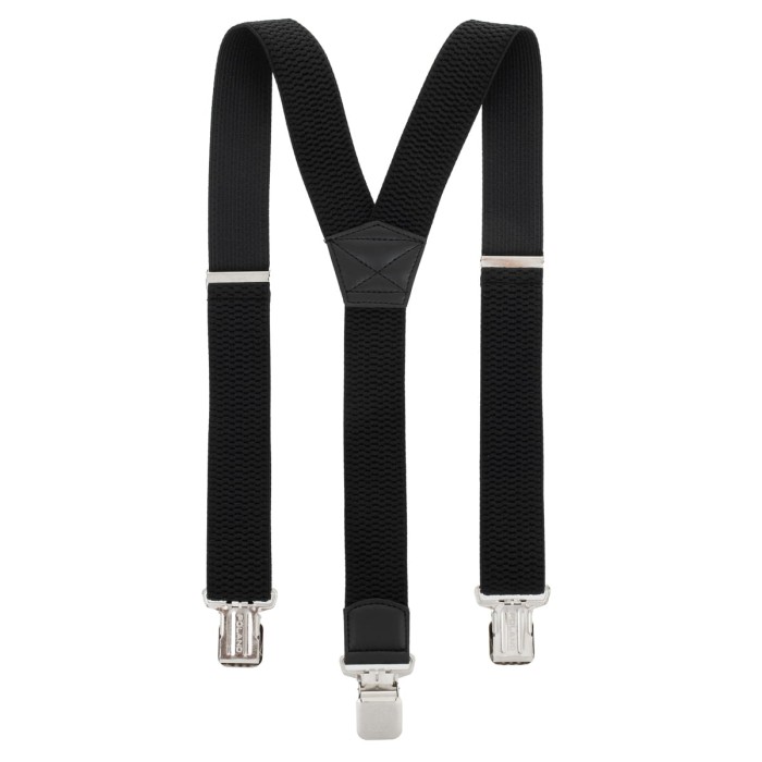 Szerokie Szelki 4 cm Topgal Y Czarne PACZKA 