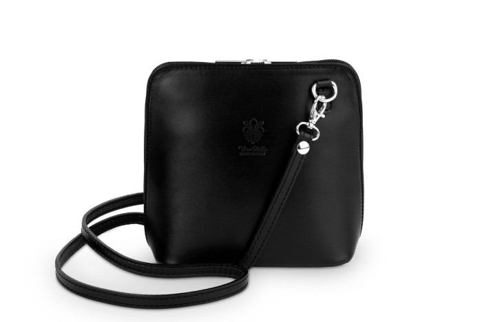 Mała Torebka Skórzana Kaletnik Conica Czarna