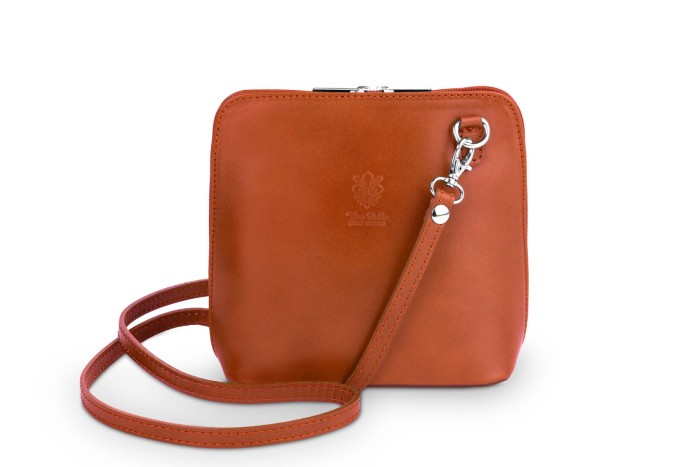 Mała Torebka Skórzana Kaletnik Conica Ruda