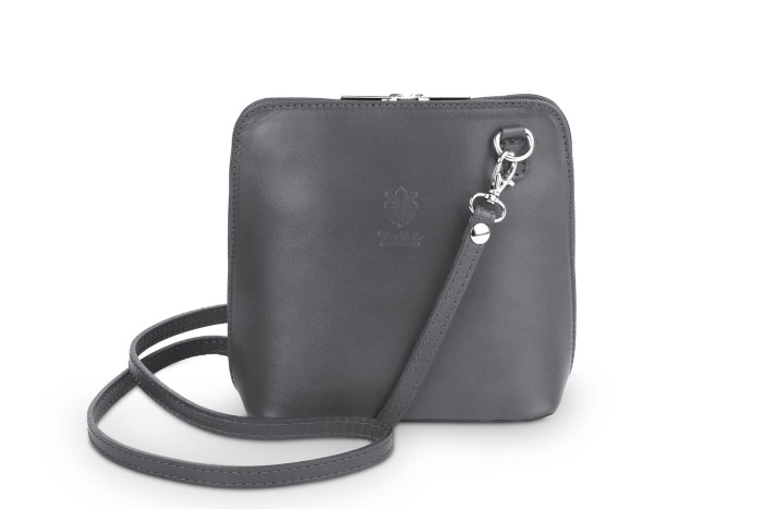 Mała Torebka Skórzana Kaletnik Conica Antracyt