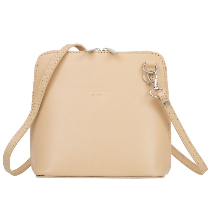 Mała Torebka Skórzana Kaletnik Conica Beżowa