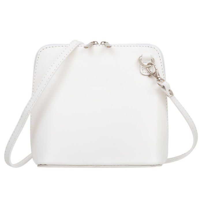 Mała Torebka Skórzana Kaletnik Conica Biała