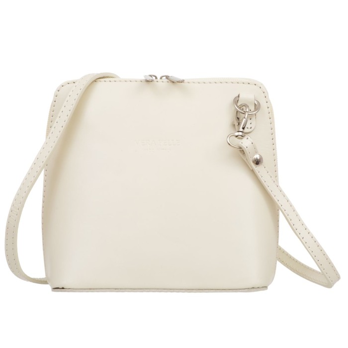 Mała Torebka Skórzana Kaletnik Conica Ecru