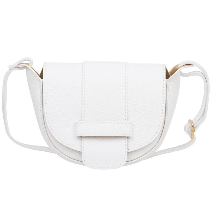 Mała Torebka Damska Skórzana Kaletnik Violo Biała