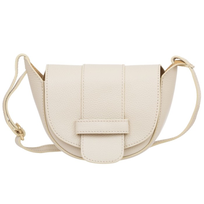 Mała Torebka Damska Skórzana Kaletnik Violo Ecru