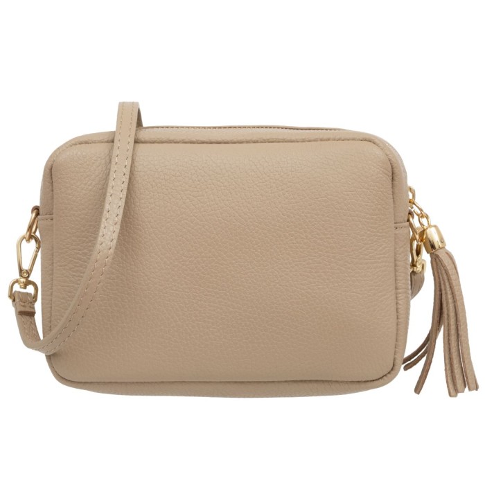 Torebka Skórzana Kuferek Kaletnik Balena Beżowy