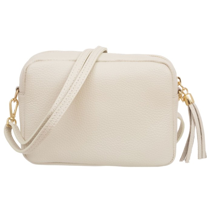 Torebka Skórzana Kuferek Kaletnik Balena Ecru