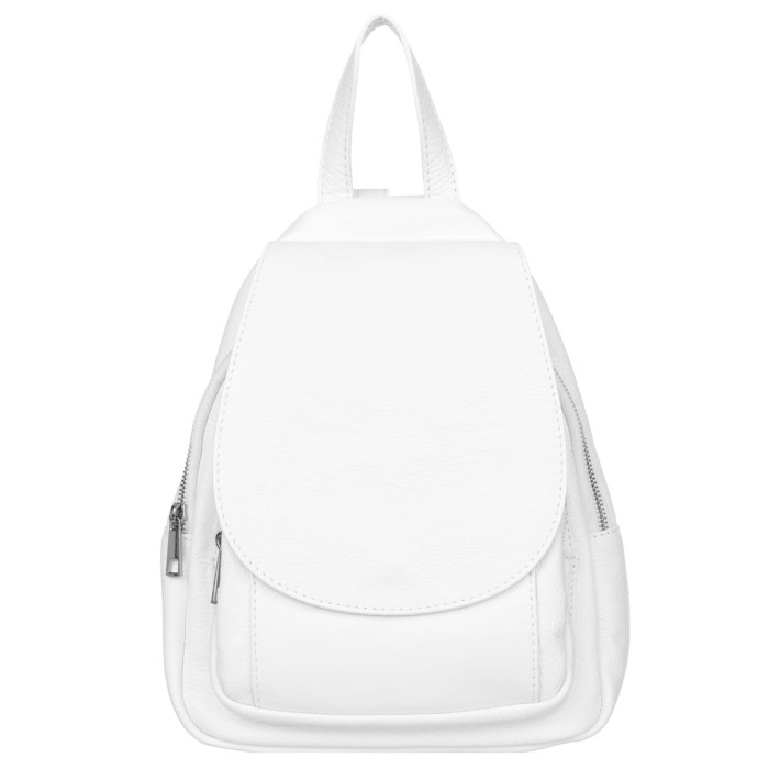 Plecak Skórzany Damski Vezze Collina Biały