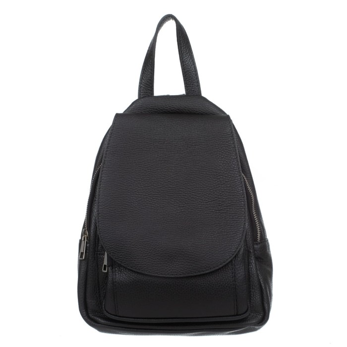 Plecak Skórzany Damski Vezze Collina Czarny