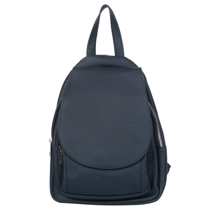 Plecak Skórzany Damski Vezze Collina Granatowy