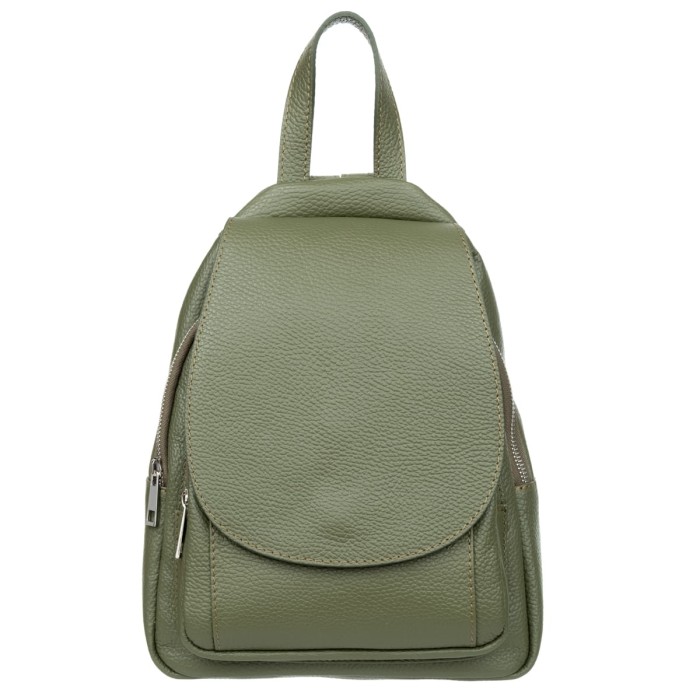 Plecak Skórzany Damski Vezze Collina Oliwka