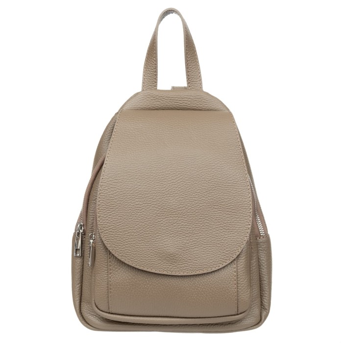 Plecak Skórzany Damski Vezze Collina Taupe