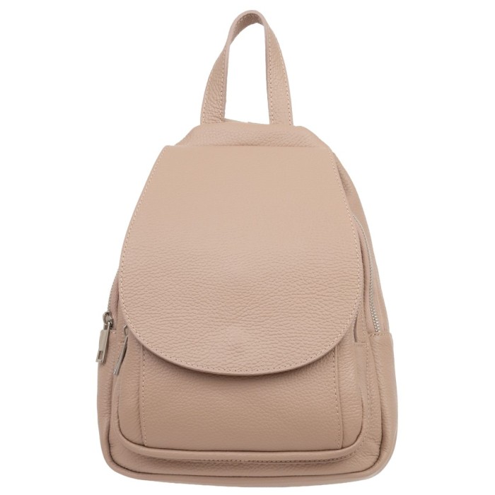 Plecak Skórzany Damski Vezze Collina Pudrowy