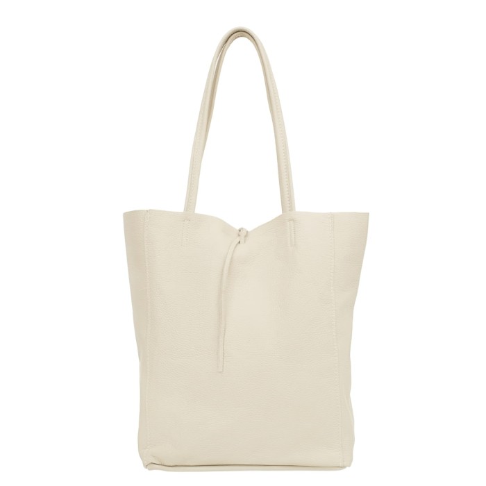 Torba Skórzana Vera Pelle Corda Ecru