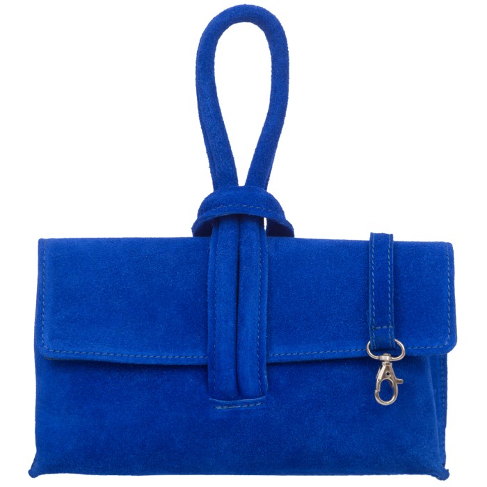 Torebka Damska Zamszowa Vera Pelle Nodo Chaber