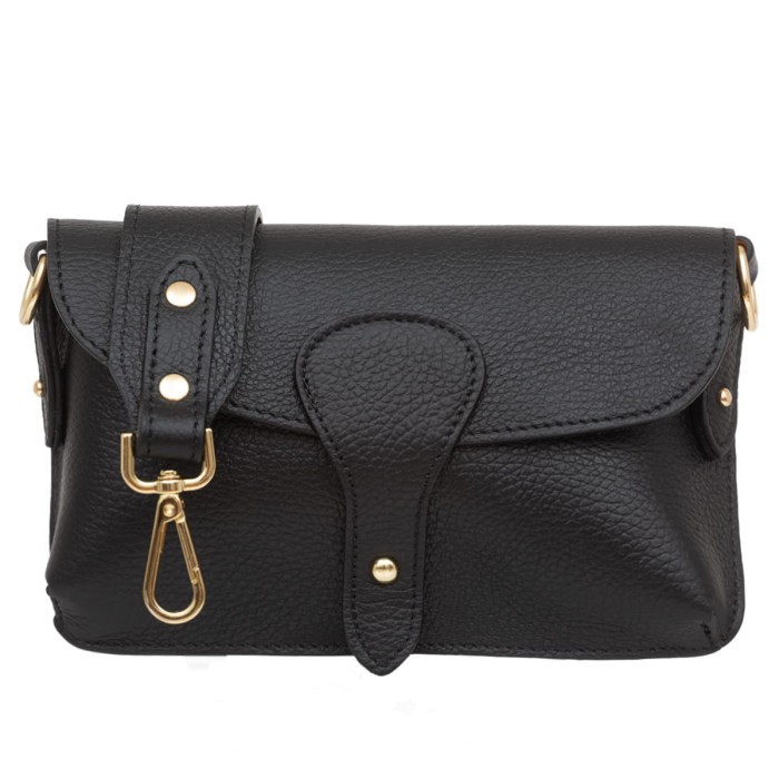 Torebka Damska Skórzana Vera Pelle Imba Czarna