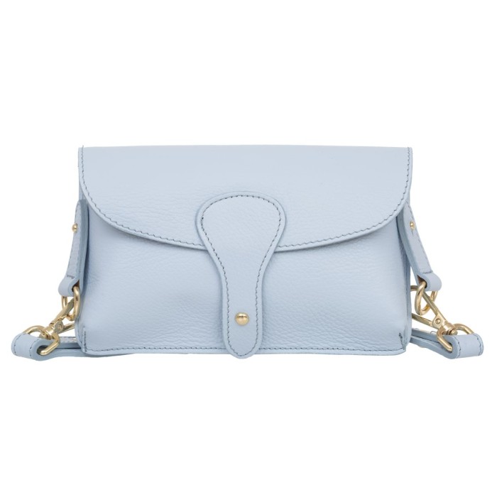 Torebka Damska Skórzana Vera Pelle Imba Błekitna