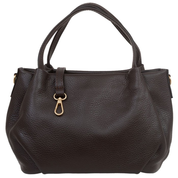 Torebka Damska Na Ramię Skórzana Vera Pelle Bolsa Choco