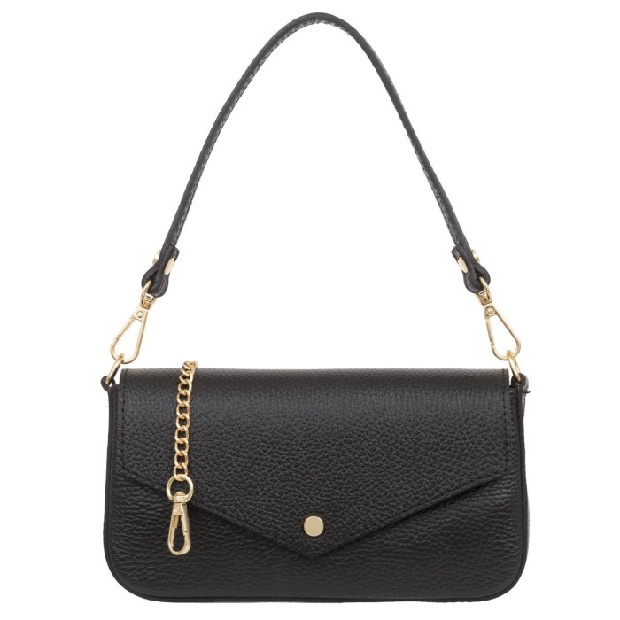 Kopertówka Skórzana Kaletnik Sera Czarna