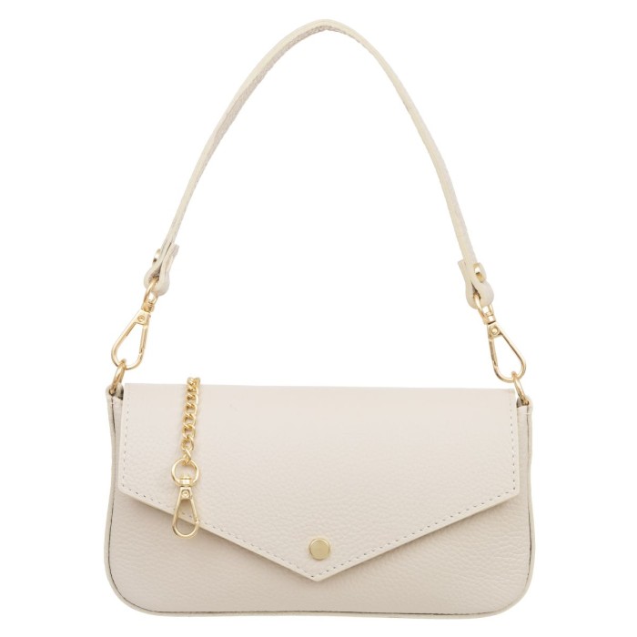 Kopertówka Skórzana Kaletnik Sera Ecru