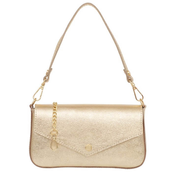 Kopertówka Skórzana Kaletnik Sera Złota