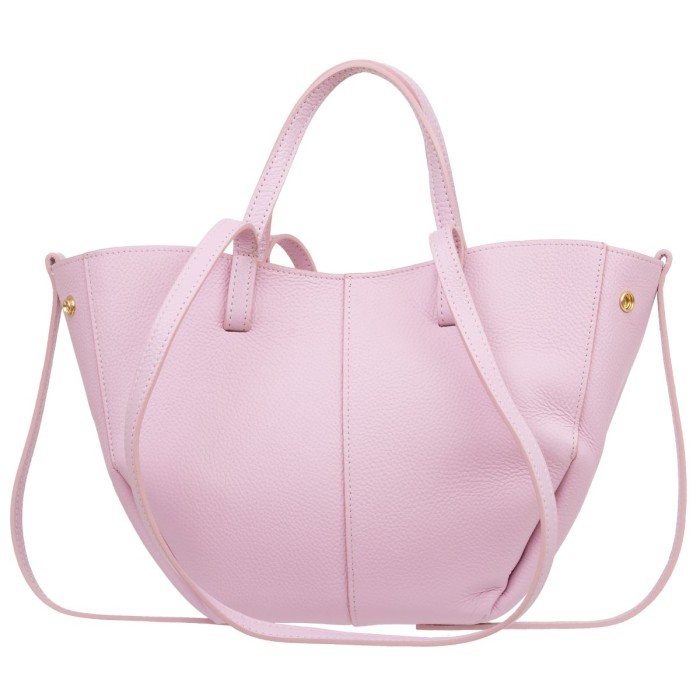 Torebka Skórzana z Saszetką Kaletnik Tocca Różowa