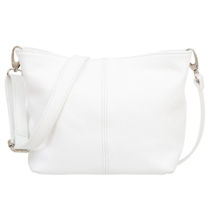 Torebka Damska Skórzana Kaletnik Sosia Biała